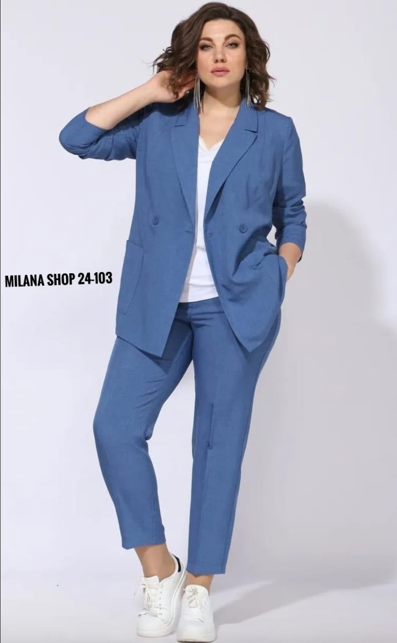 брючный костюм женский,костюм женский,костюм с брюками,голубой брючный костюм,костюм брючный деловой
