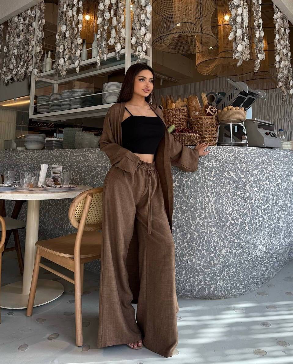 костюм с брюками палаццо,костюм с брюками,повседневный костюм,костюм женский брючный,стильные женские костюмы