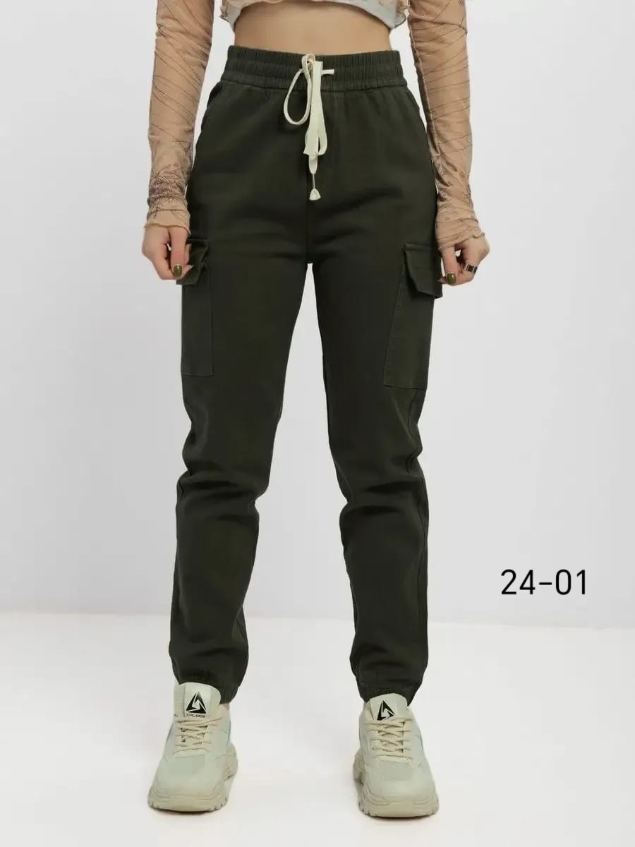 джоггеры карго женские,джоггеры женские,джоггеры женские с карманами,джоггеры хаки,брюки джоггеры женские