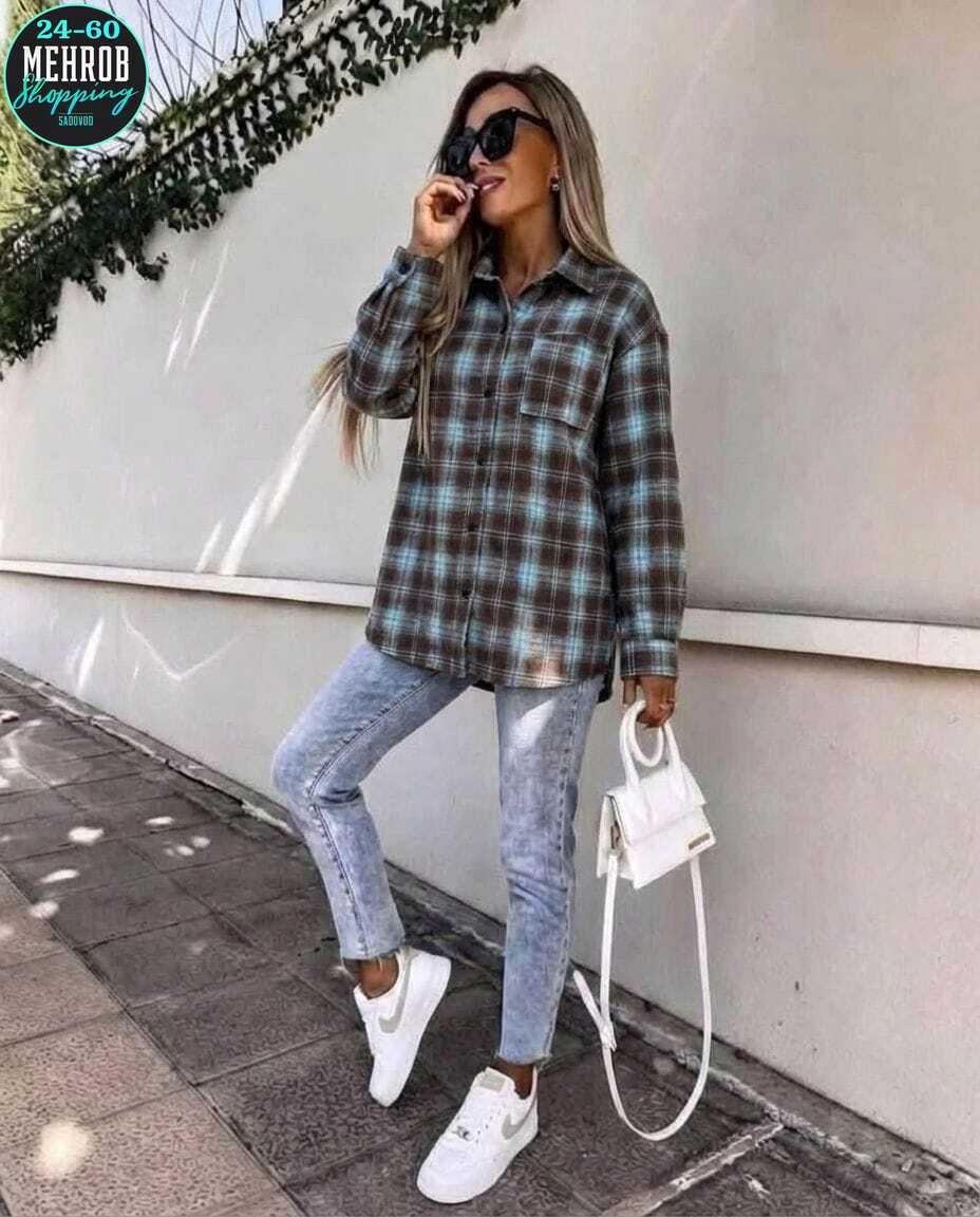рубашка женская теплая в клетку оверсайз,женская рубашка в клетку,женская клетчатая рубашка,женская рубашка,женская клетчатая рубашка с длинными рукавами