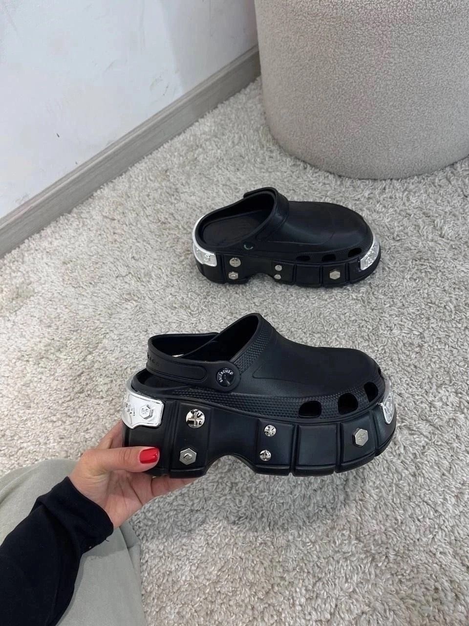 кроксы баленсиага,сабо balenciaga,сабо баленсиага кроксы,мужские сабо hardcrocs на платформе x crocs balenciaga,