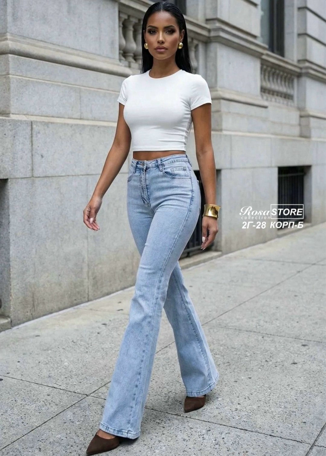 женские джинсы,джинсы клеш с высокой посадкой glanada,джинсы клеш женские,джинсы клёш,джинсы клеш от колена