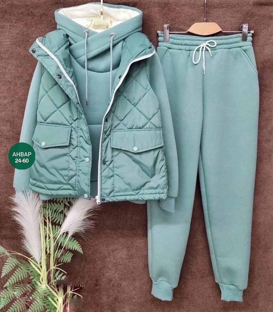 спортивные костюмы женские,спортивный костюм утепленный mir wear тройка женский,женские костюмы,женский костюм тройка,костюм женский спортивный тройка с жилетом утепленный