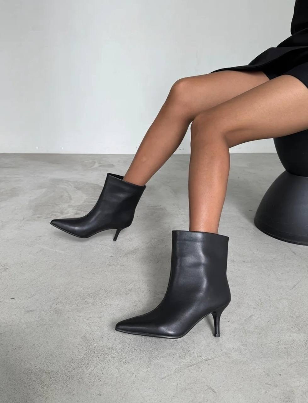 ботильоны на каблуке,ботильоны женские,,ботильоны forever comfort на высоком каблуке с квадратным носком next черный,ботильоны