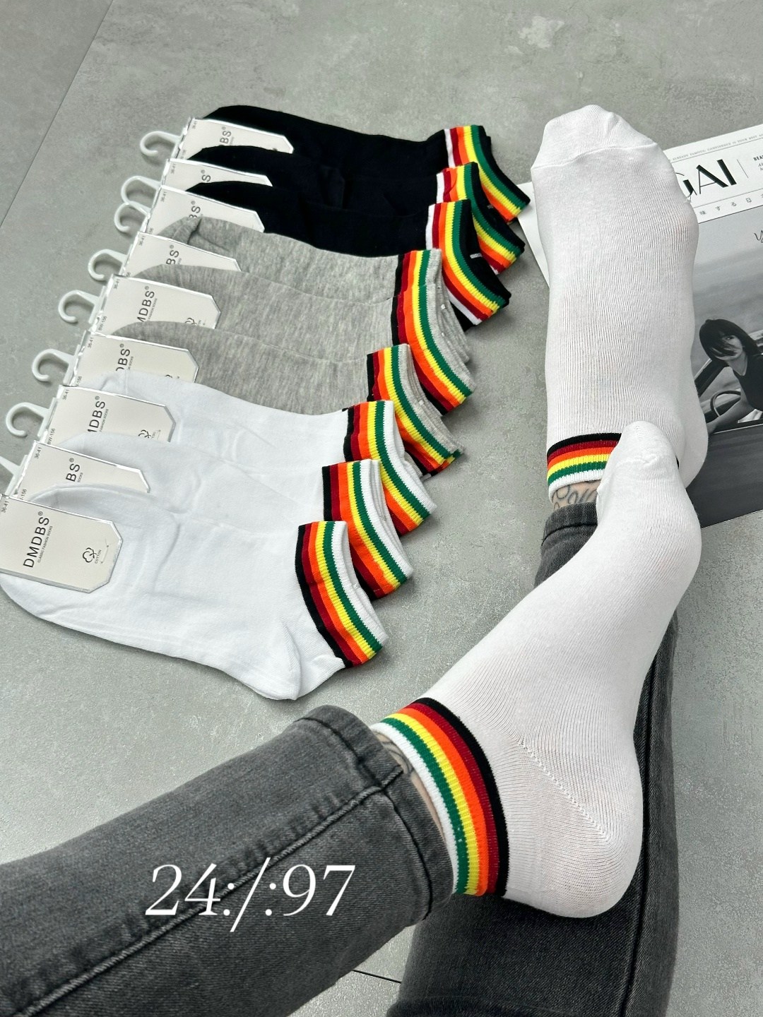 носки женские,женские носки хлопковые,радужные носки,носки разноцветные в полоску женские,модные носки