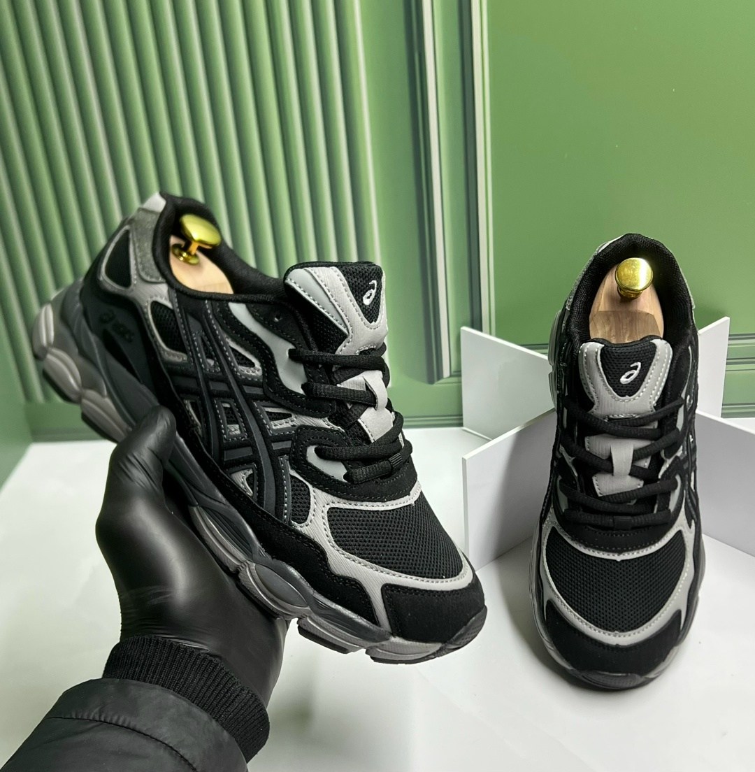 кроссовки asics gel-nyc,кроссовки мужские asics,кроссовки asics,спортивные кроссовки asics gel nyc asics цвет серый черный,кроссовки asics gel