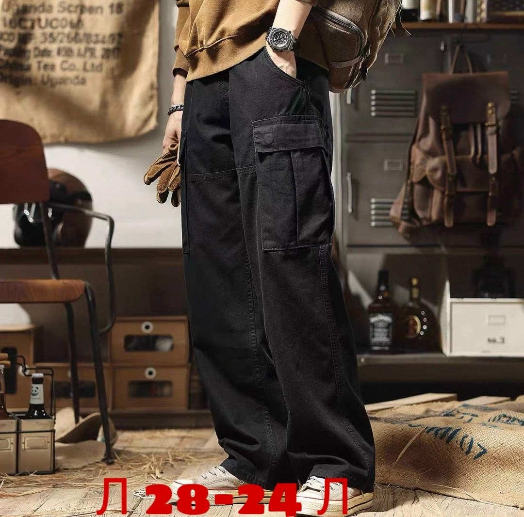 мужские брюки-карго y2k с несколькими карманами,брюки-карго,широкие брюки карго,мужские брюки-карго с несколькими карманами,повседневные брюки карго