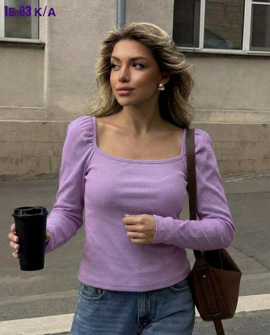 кофта женская,кофта с квадратным вырезом,базовая кофта,женская кофта с вырезом,топ с длинными рукавами