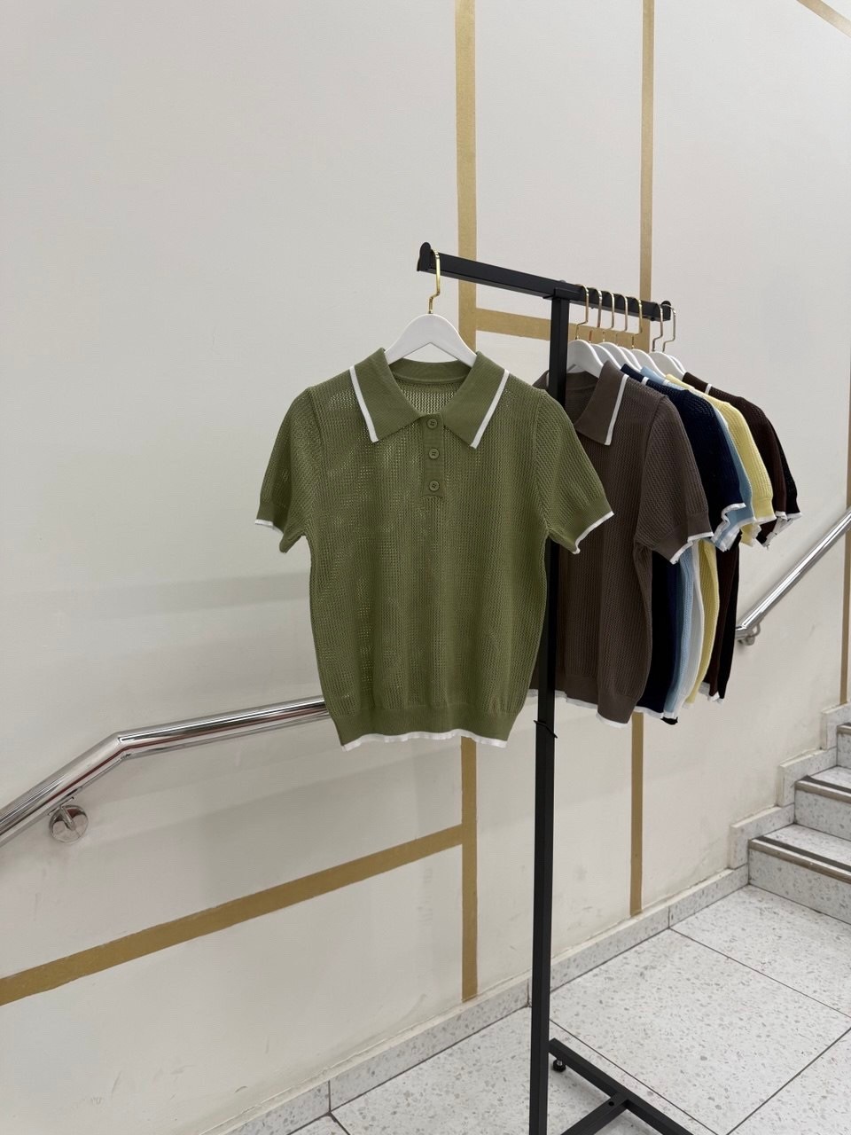 трикотажная рубашка поло с короткими рукавами,кофта женская,трикотажная рубашка,кофточка,модная одежда