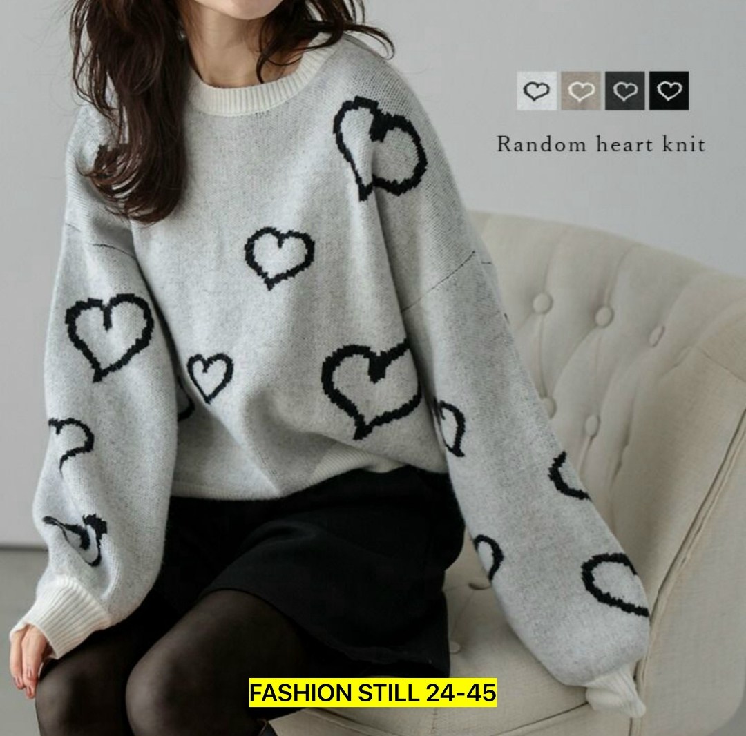 свитер с сердечками,джемпер с сердечками,shein qutie heart pattern drop shoulder sweater,свитер с узорами,модные свитера