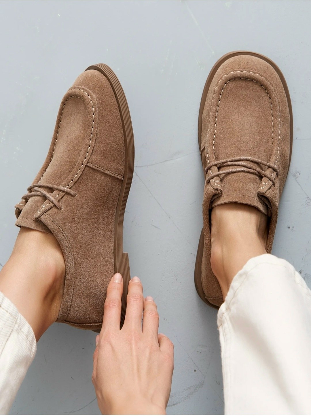 ,лоферы замшевые на шнуровке,лоферы замшевые на шнуровке цвет коричневый,мужская ,женские туфли замшевые