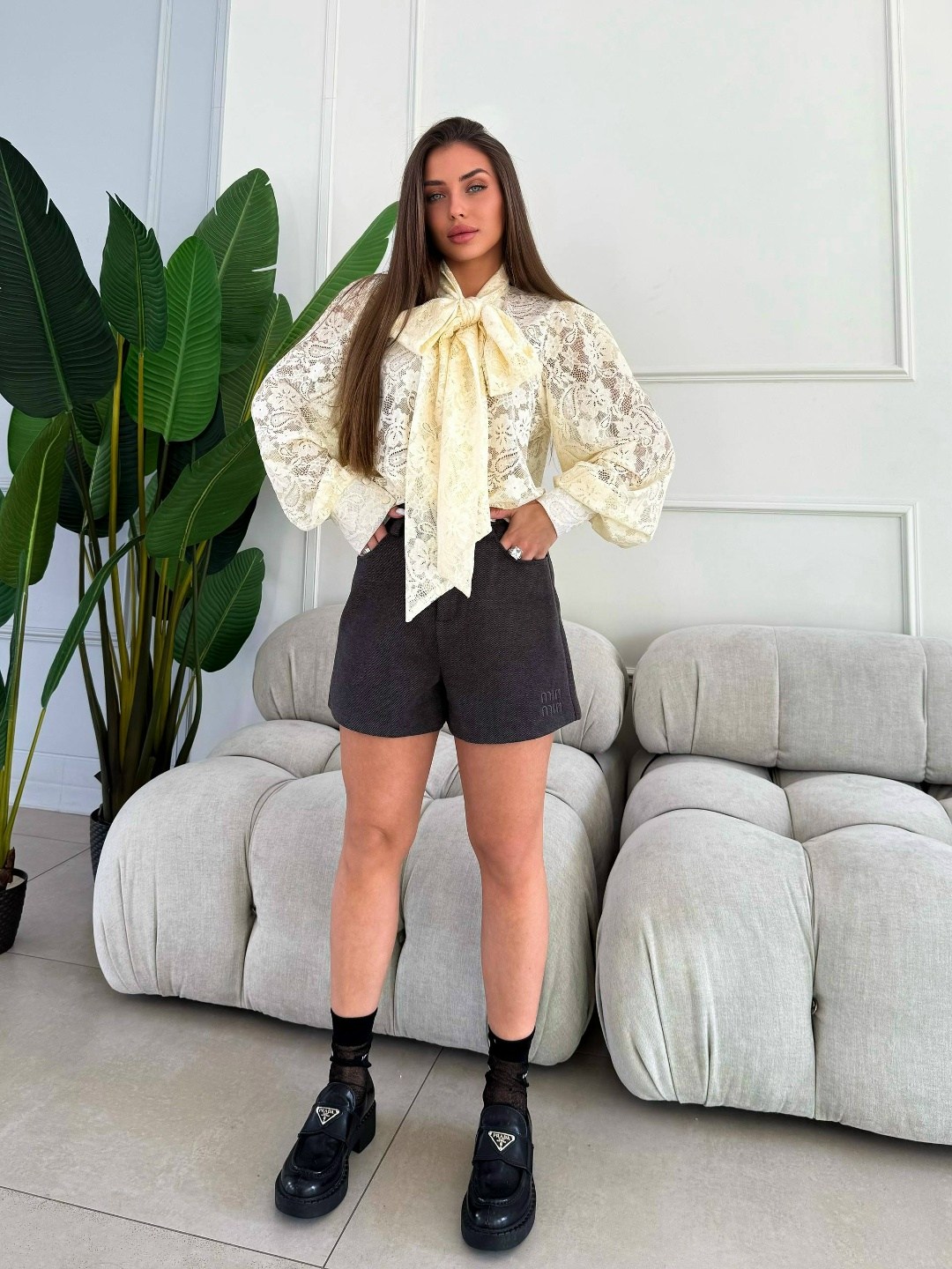 кружевная блузка,блуза кружевная с бантом emberens,блуза кружевная с бантом,блузка с оборками,блузка для женщин