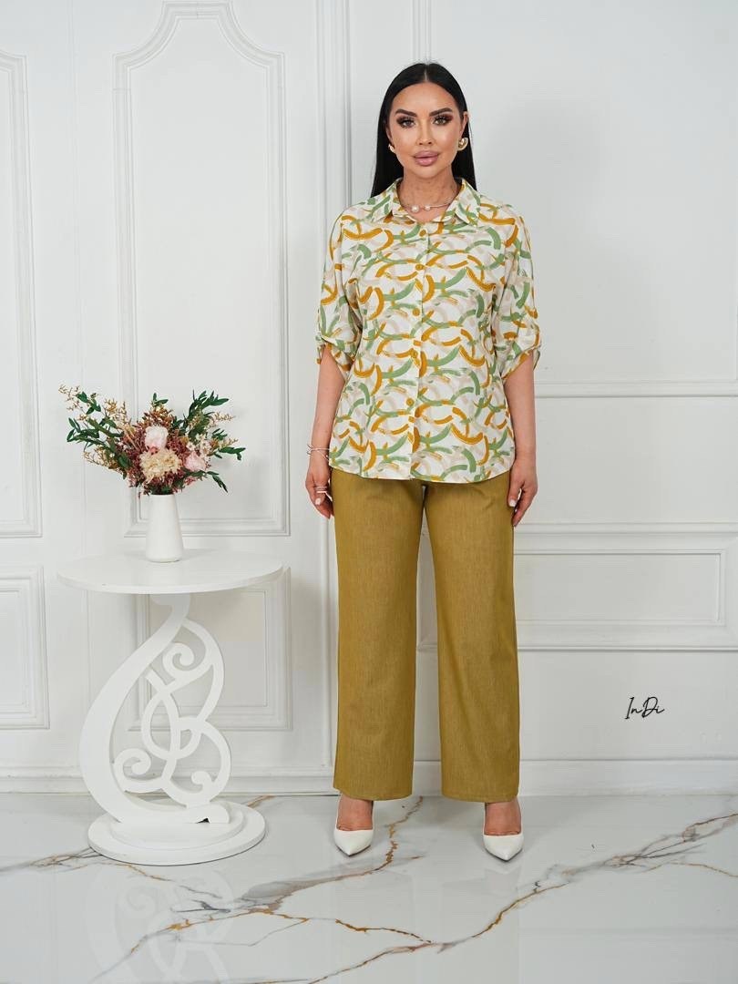 блуза lt collection,блуза,блуза женская,блуза свободного силуэта,брючный комплект