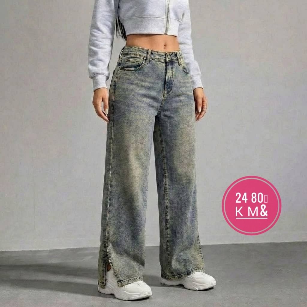 широкие джинсы,джинсы женские широкие,женские джинсы,джинсы с разрезом,штаны джинсы