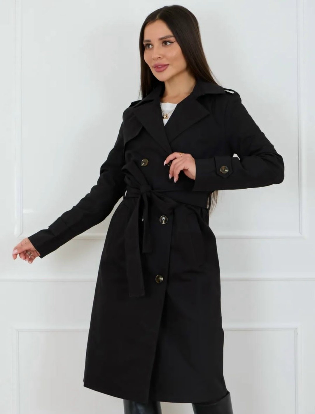 плащ стильный весна длинный тренчкот демисезонный,тренчкот демисезонный,плащ,женский плащ,плащ женский черный