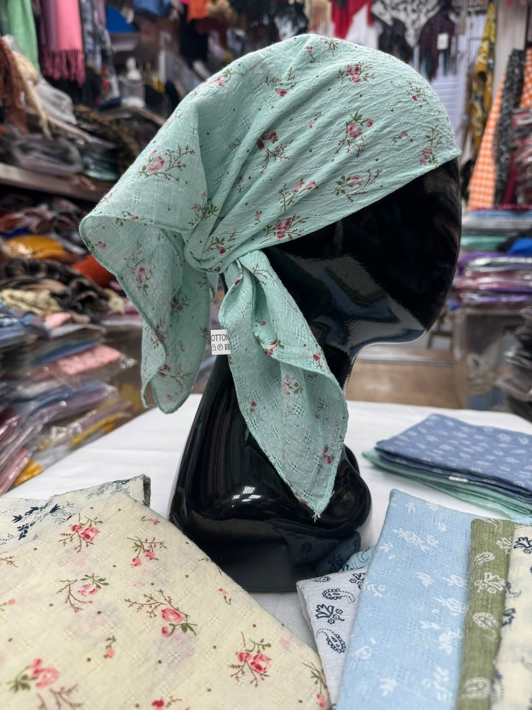 женская косынка,косынка,платки косынка,косынка летняя,косынка на голове