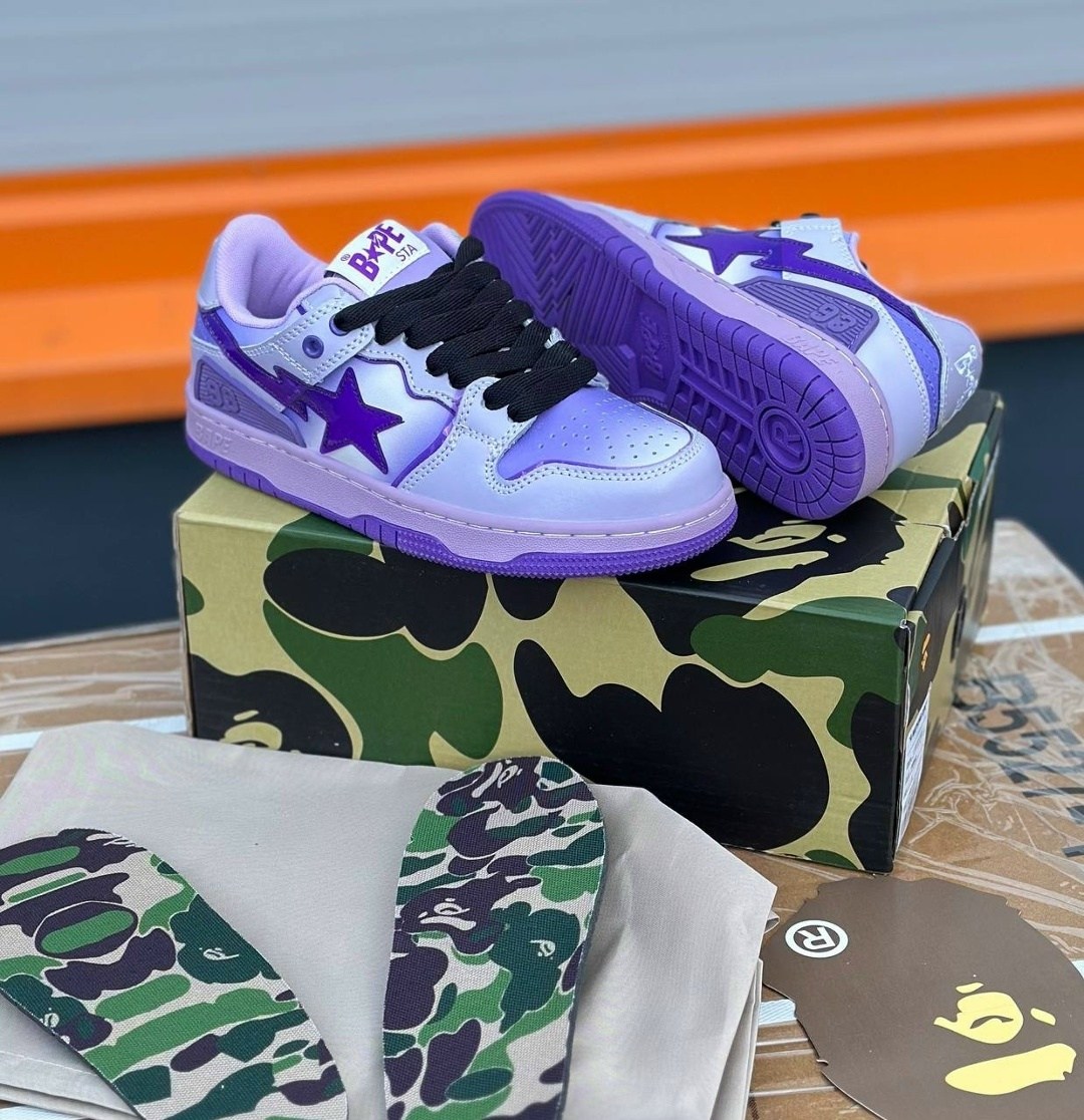 кроссовки bape,кроссовки bape sta,кроссовки bape sta фиолетовые,кроссовки,кроссовки a bathing ape