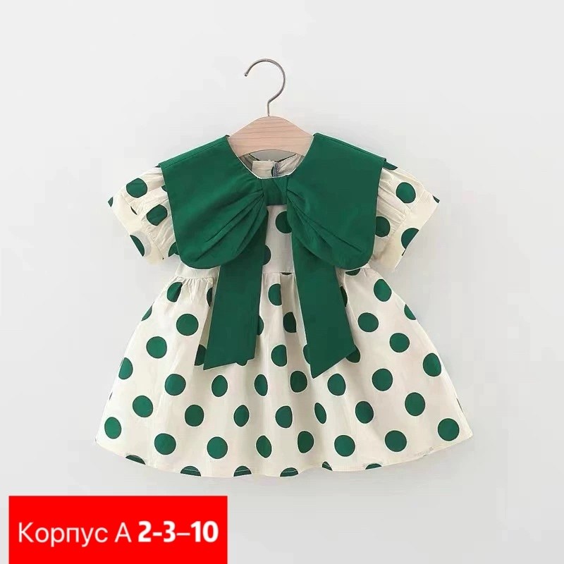детское платье в горошек,платья для малышей,платья для маленьких девочек,детские платья в горошек,детские платья для девочек