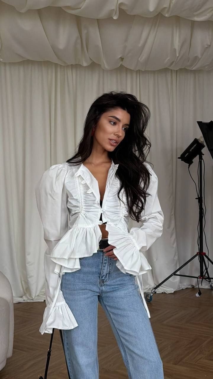 блузка с рюшами,одежда в стиле,блуза,блузки женские