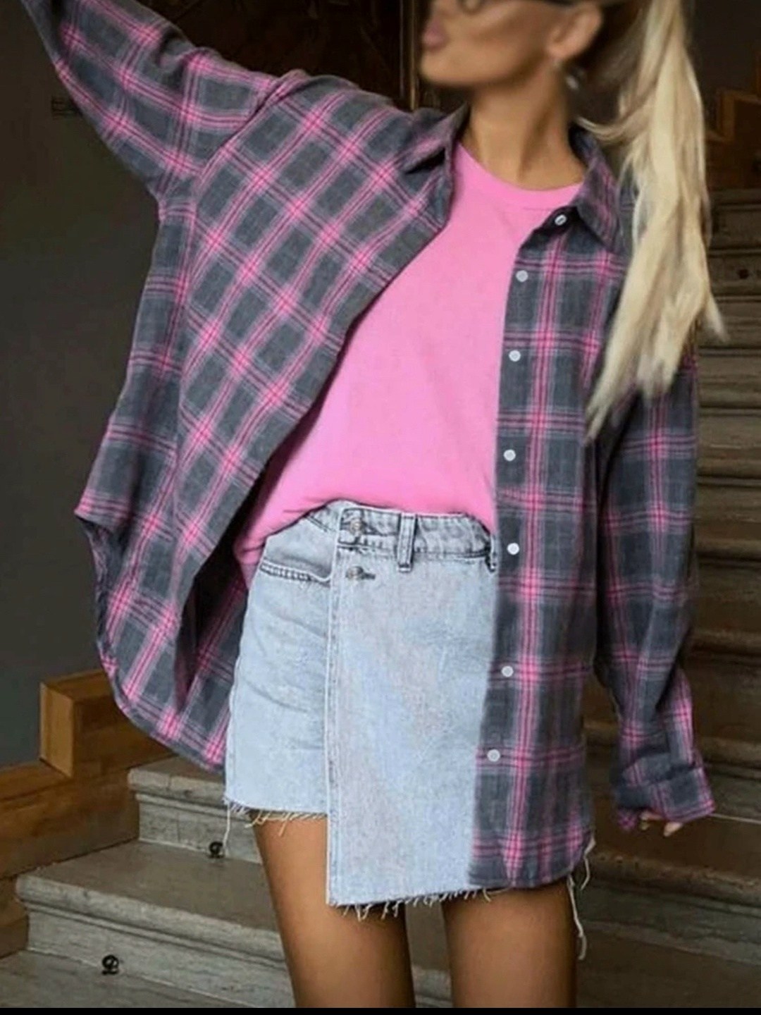 клетчатая рубашка женская,рубашка в клетку женская,женская клетчатая рубашка из полиэстера,клетчатая рубашка,рубашка в клетку