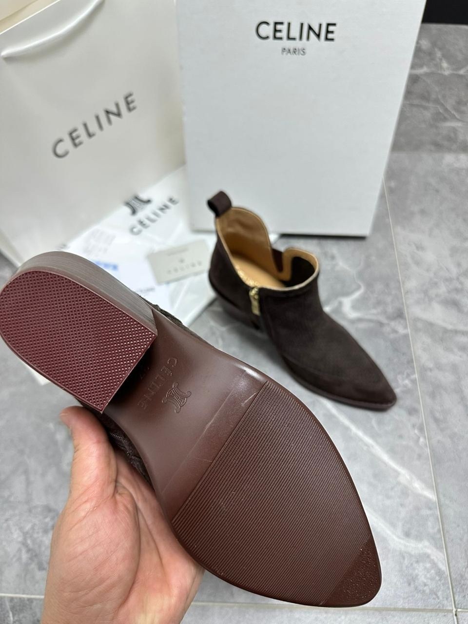 ,ботильоны женские,ботильоны celine, женская,замшевые ботильоны