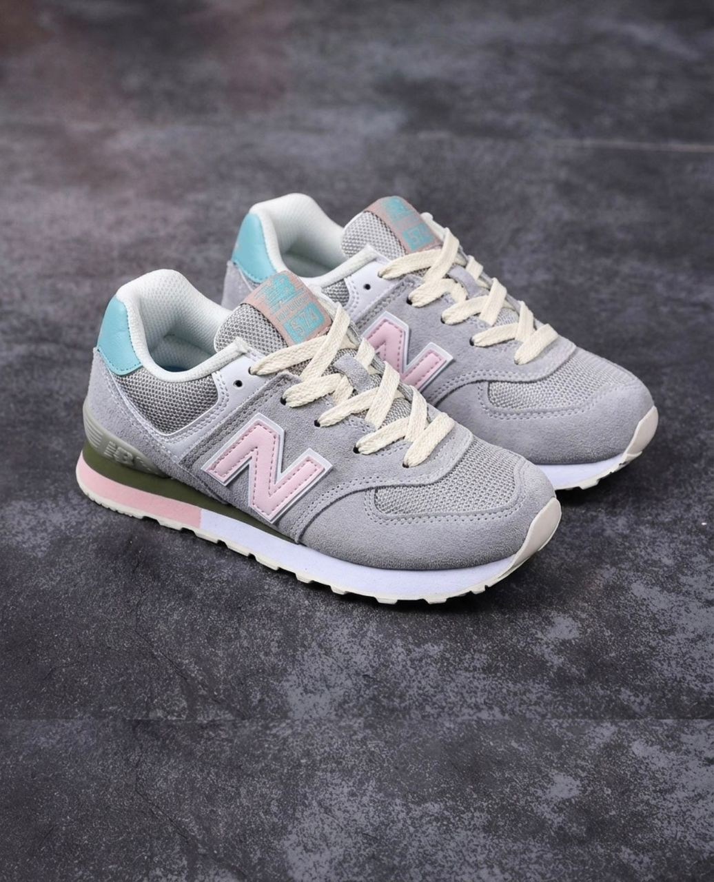 кроссовки new balance 574,new balance 574 серые со светло-розовым,кроссовки,кроссовки женские new balance,нью бэланс 574 серые