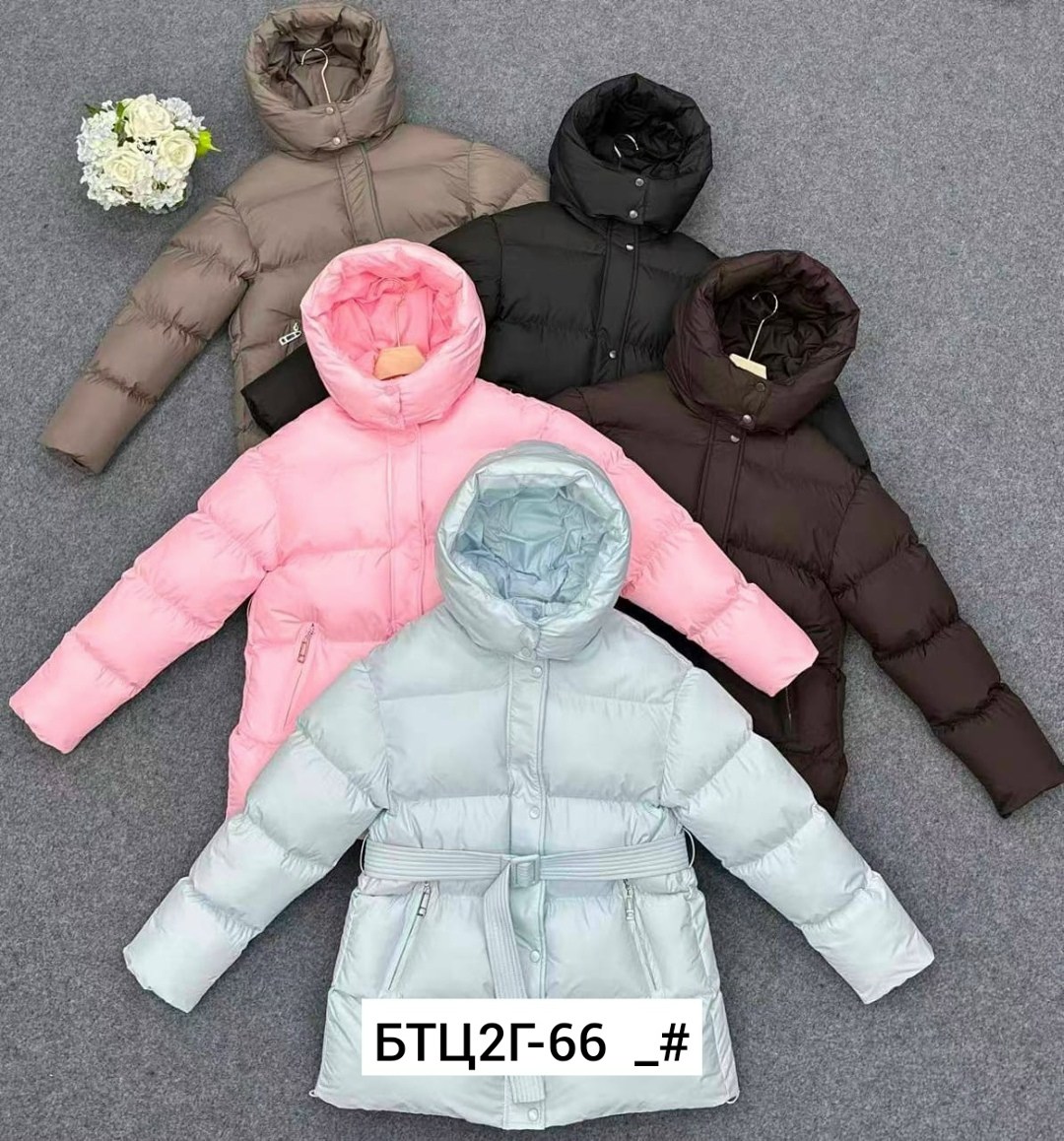 розовая куртка,пуховик розовый,куртки зимние,пуховик с поясом,женская куртка