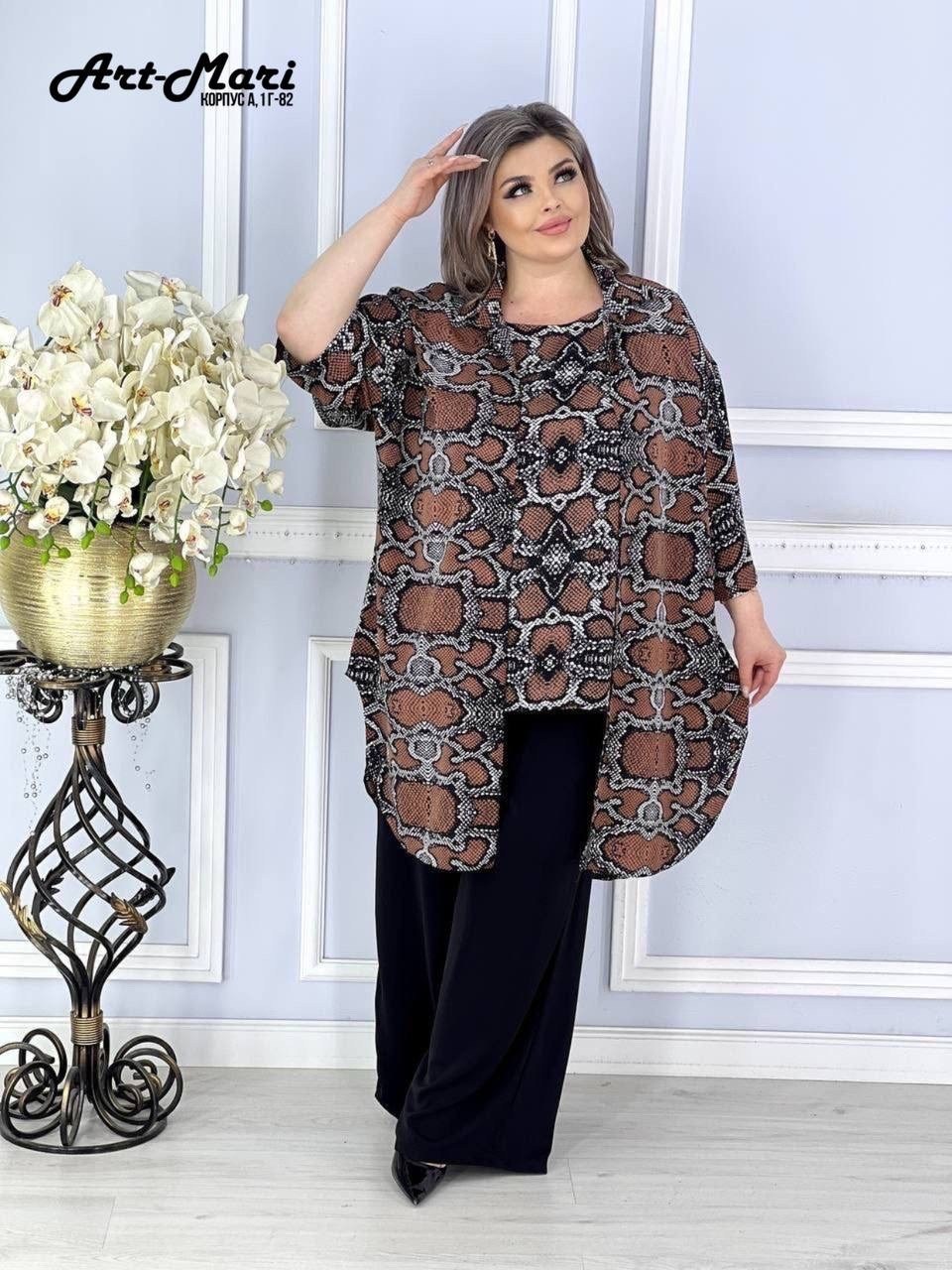 женский брючный костюм двойка, больших размеров,женский брючный костюм,одежда больших размеров,