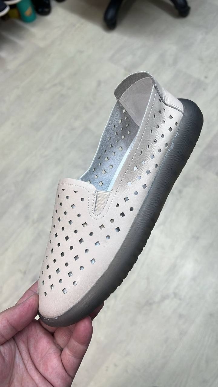 ,слипоны женские, женская,мокасины с перфорацией,пляжная