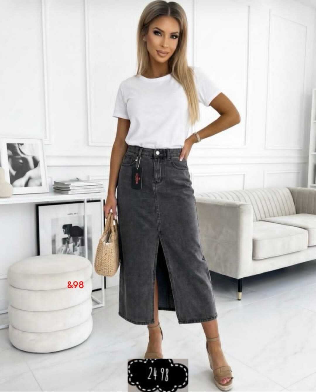 удлиненное платье,джинсовая юбка,джинсовая юбка миди,юбка джинс,юбка джинсовая женская