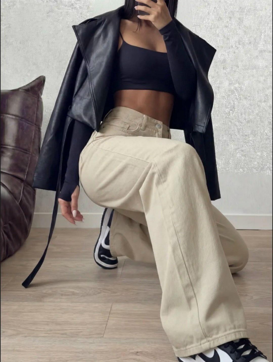 джинсы широкие,женские джинсы с прямыми штанинами zoenova,джинсы бежевые,джинсы женские широкие,женские джинсы