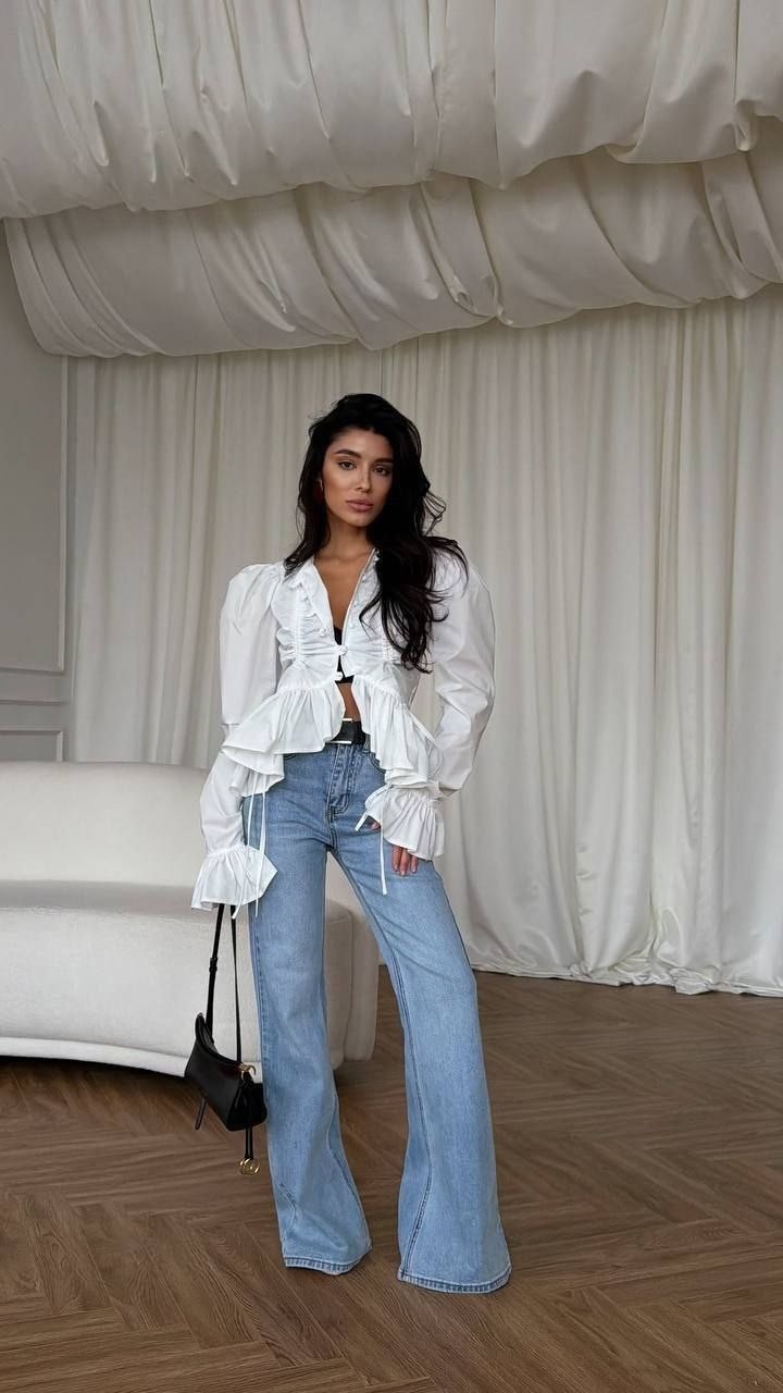 блузка с рюшами,одежда в стиле,блуза,блузки женские