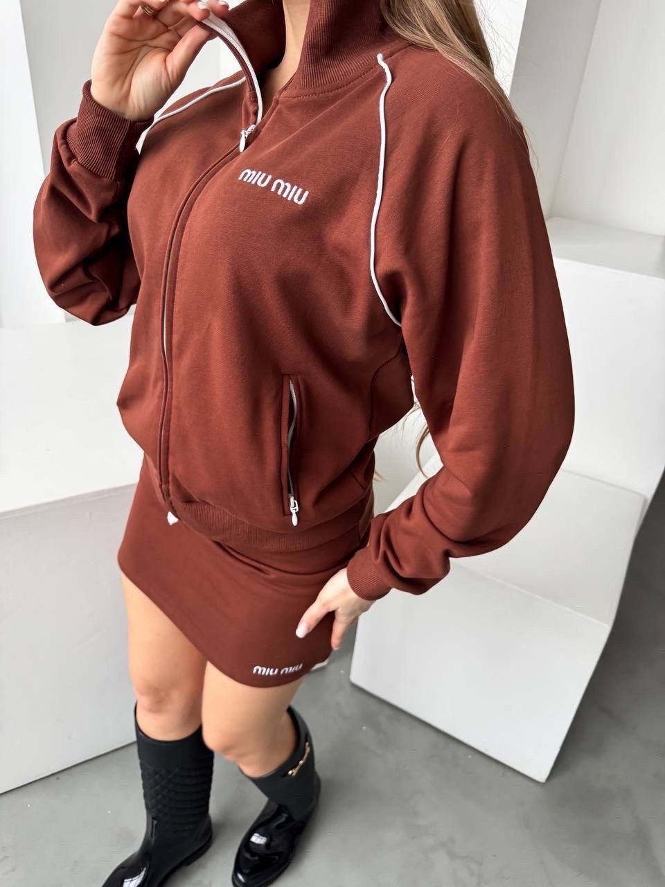 женский костюм,костюм с юбкой,спортивные костюмы женские,спортивный костюм,костюм коричневый