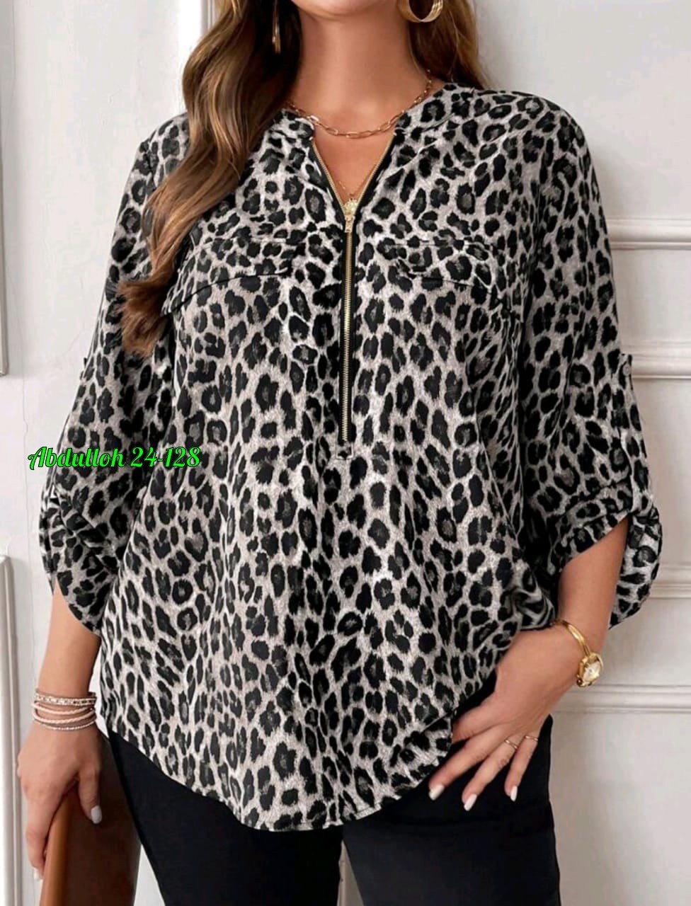 блузка с леопардовым принтом,блузка женская,женская рубашка больших размеров,блузка леопардовая,clasi рубашка больших размеров леопардовый принт shein