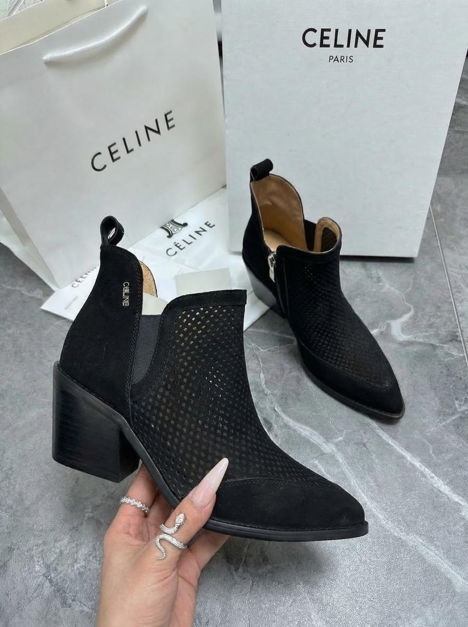 ,ботильоны женские,ботильоны celine, женская,замшевые ботильоны