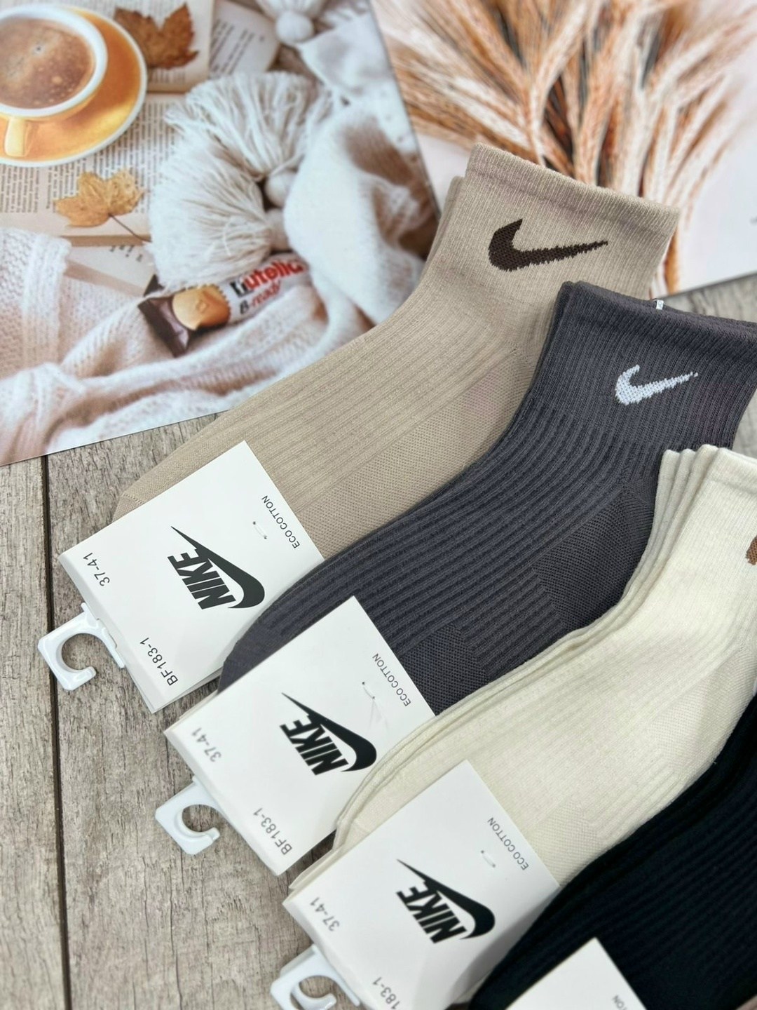 носки женские 10 пар,носки женские nike,носки женские,носки средние хлопковые набор 5 пар nike,носки спортивные