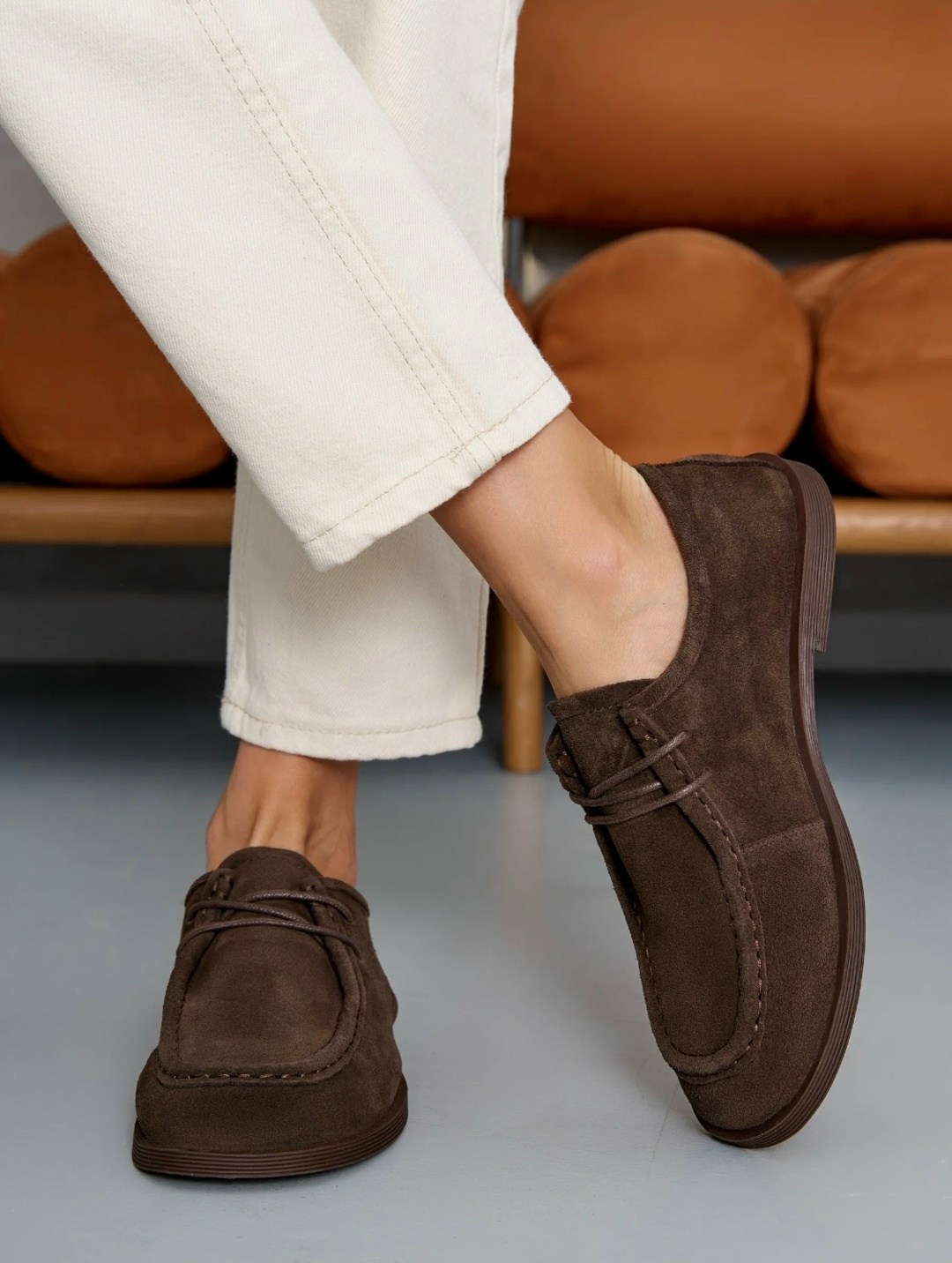 ,лоферы замшевые на шнуровке,лоферы замшевые на шнуровке цвет коричневый,мужская ,женские туфли замшевые