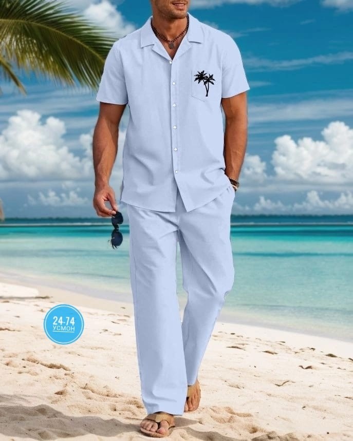 костюм для отдыха,мужской костюм двойка,,костюм мужской,летние мужские костюмы