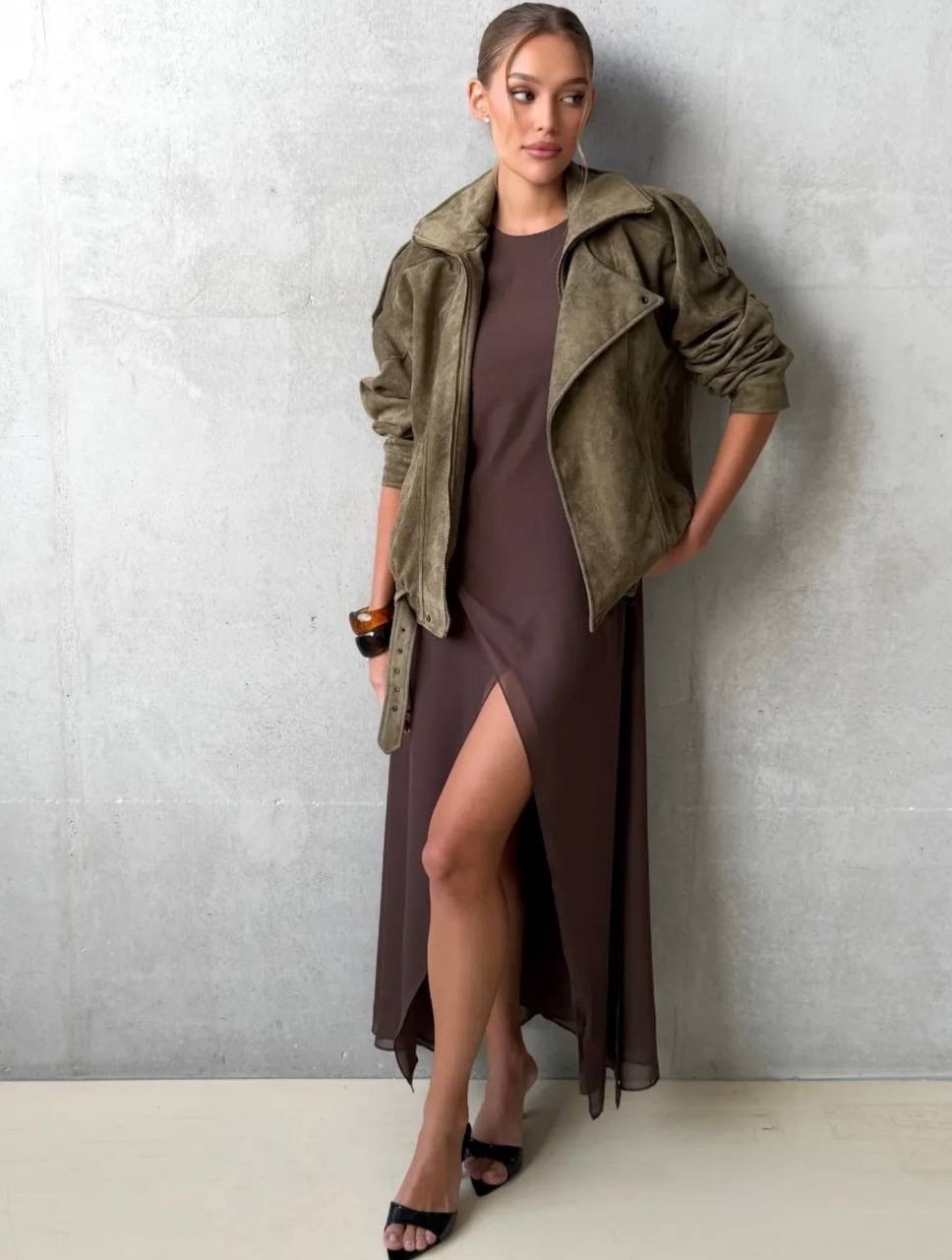 бомбер куртка замшевая оверсайз премиум x'zotic,куртка замшевая,бомбер куртка,женская куртка бомбер из эко замши коричневого цвета,куртка замшевая бомбер оверсайз lancy