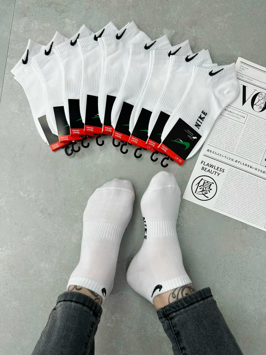 носки nike низкие спортивные набор 10 пар,носки найк белые,носки найк белые 10 пар средние набор хлопковые,носки комплект,носки белые набор