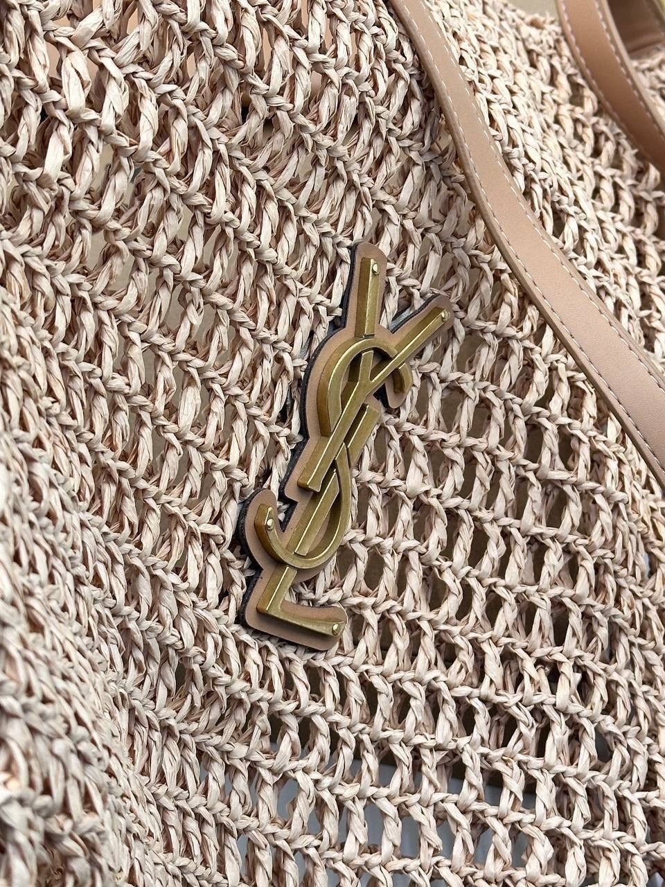 сумка соломенная сетка,плетеная летняя сумка,сумка соломенная ysl 40х40см,сумка соломенная ysl 40х40см akar style цвет бежевый,вязаная сумка пляжная