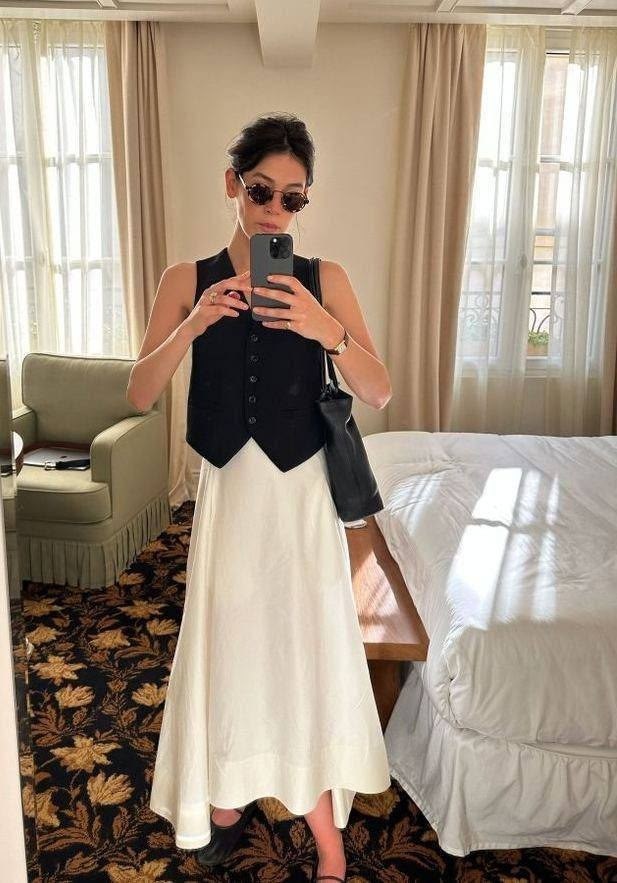 образ с белой юбкой,длинная юбка,белая юбка,стильные наряды