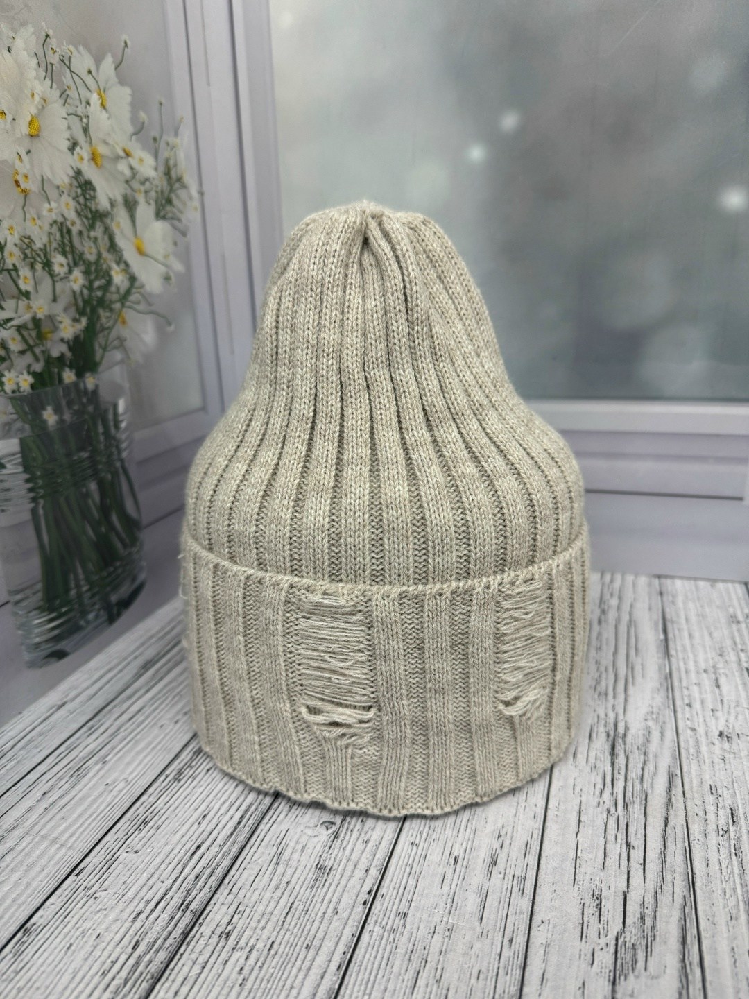 шапка для женщин,женская шапка,шапка женская "альбина" вязаная с отворотом,шапки ,вязаная шапка женская