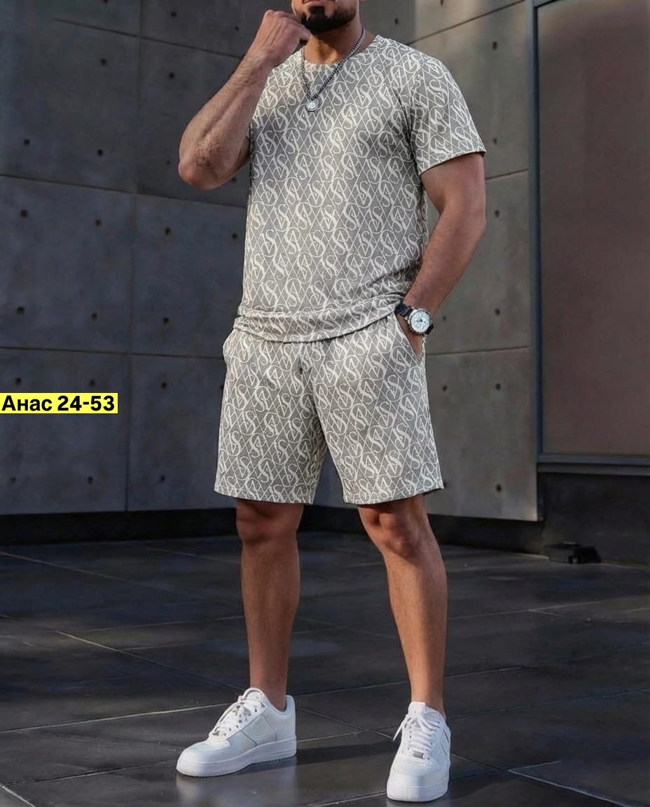 костюм спортивный с шортами мужской,мужская мода,мужские спортивные костюмы,костюм для мужчин,летний спортивный костюм мужской