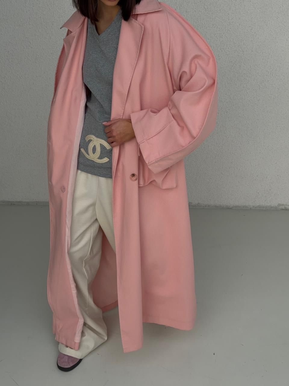 розовый плащ,пальто модное,плащ женский,тренч плащ,плащ модный