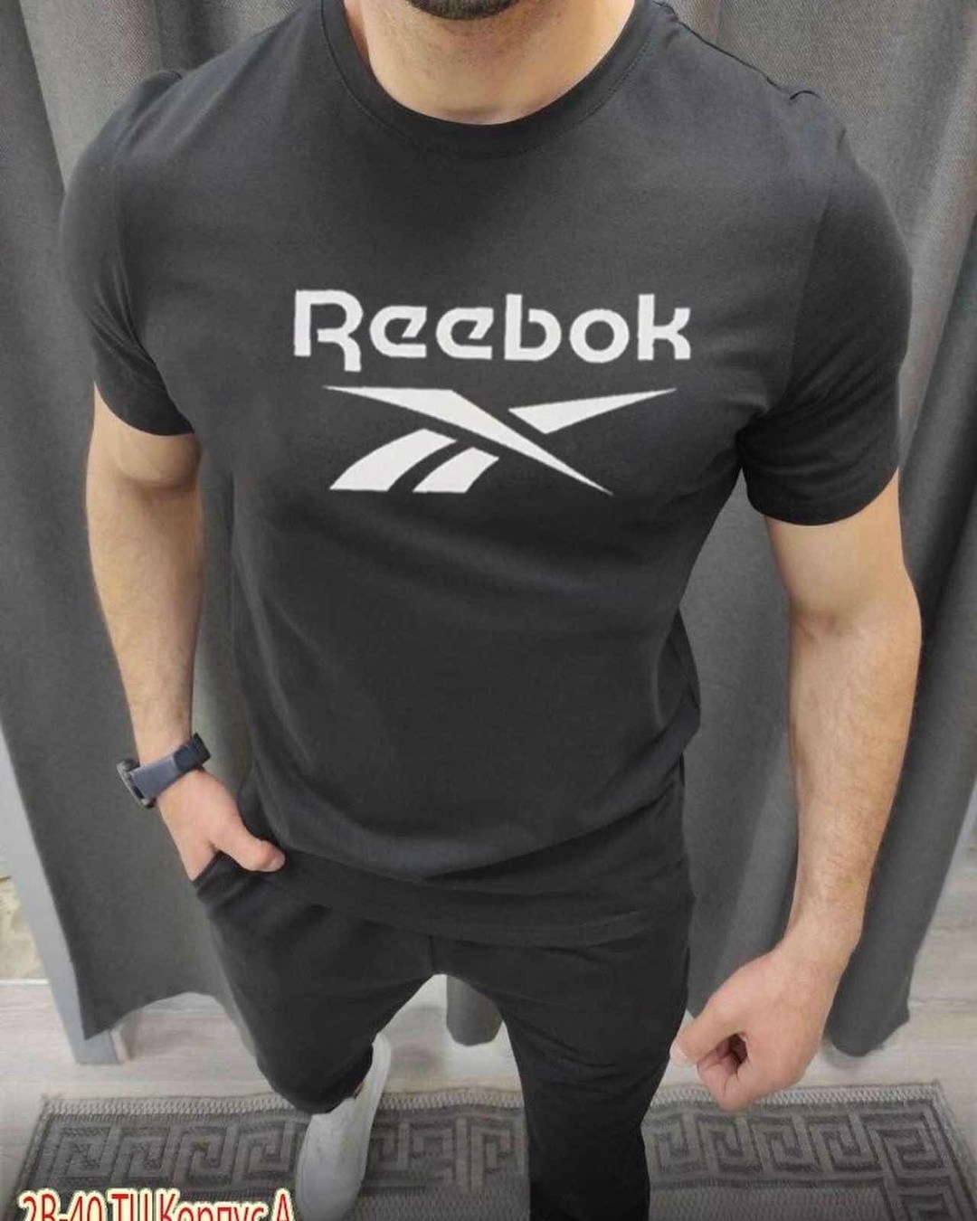 футболка мужская reebok,футболки мужские,футболка reebok,костюм спортивный мужской,футболки для мужчин