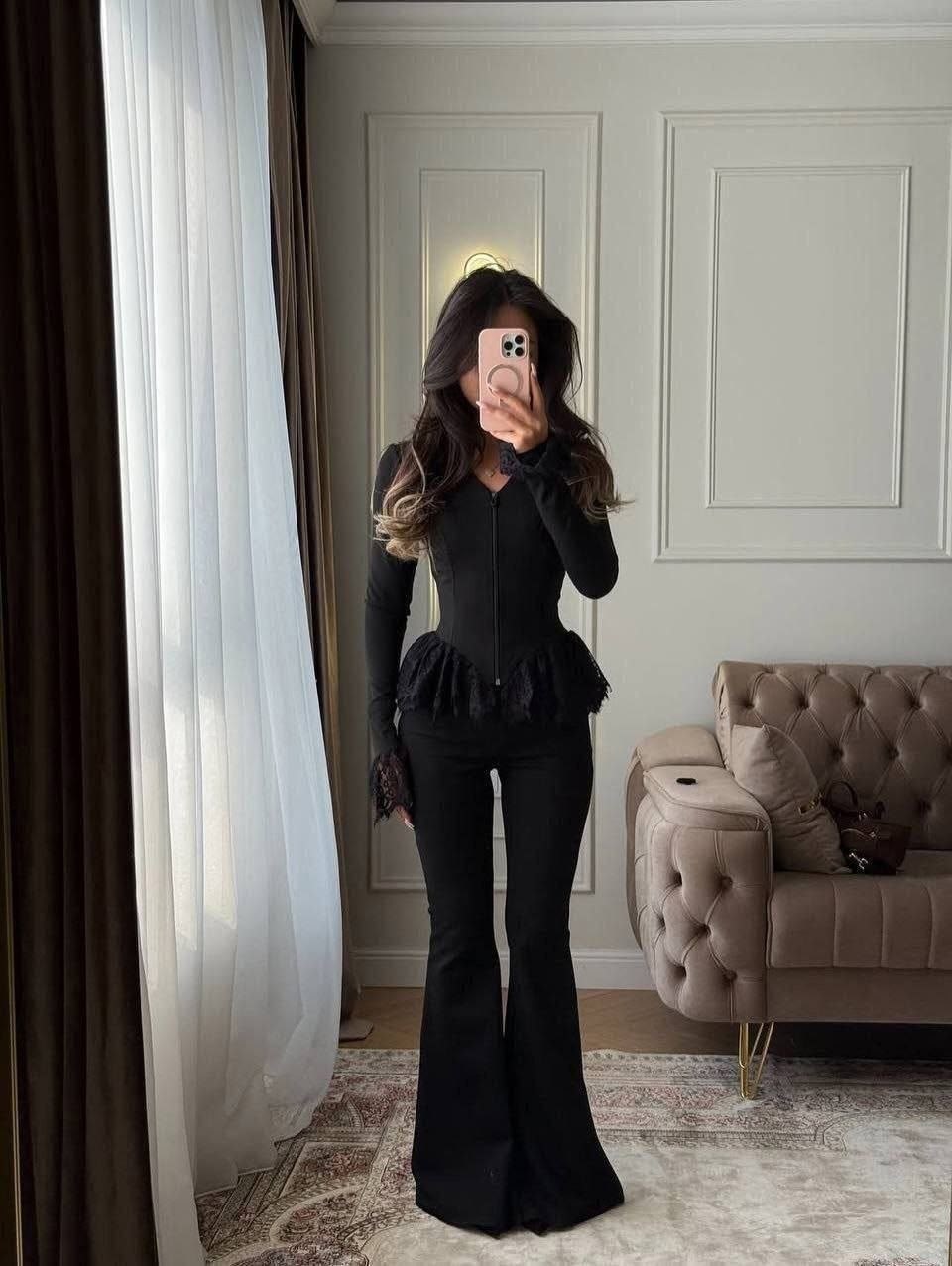 брюки женские клеш,костюм,образ с брюками клеш,