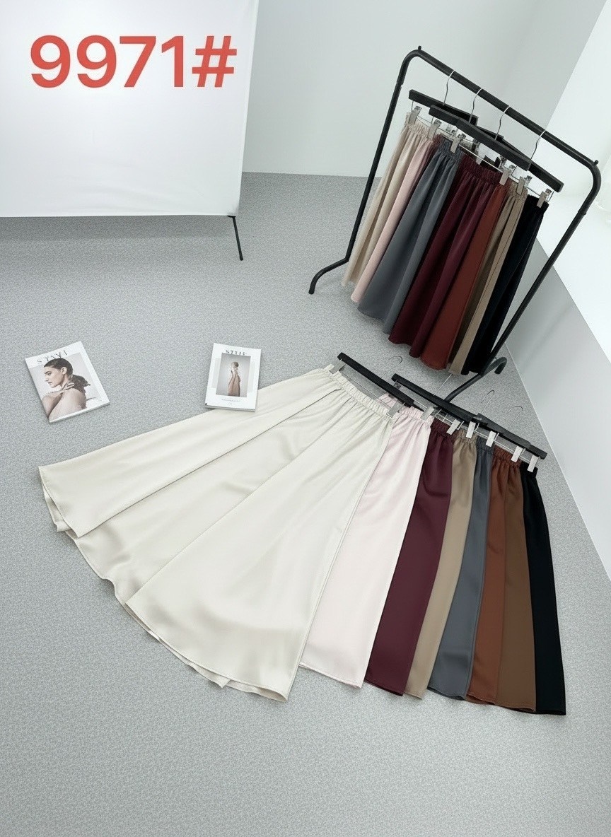 атласная юбка,длинная атласная юбка,атласная юбка с высоким,женская длинная юбка,юбка