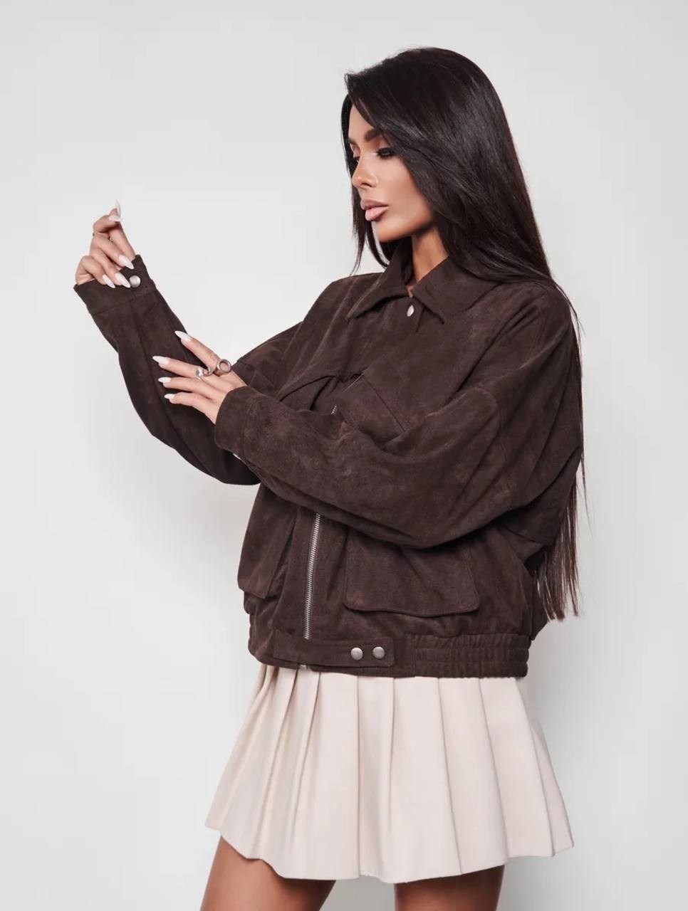 куртка замшевая,бомбер укороченный оверсайз замшевый куртка рабочего тренд saint shine,куртка замшевая женская,женская куртка,женская куртка-бомбер замш демисезонная