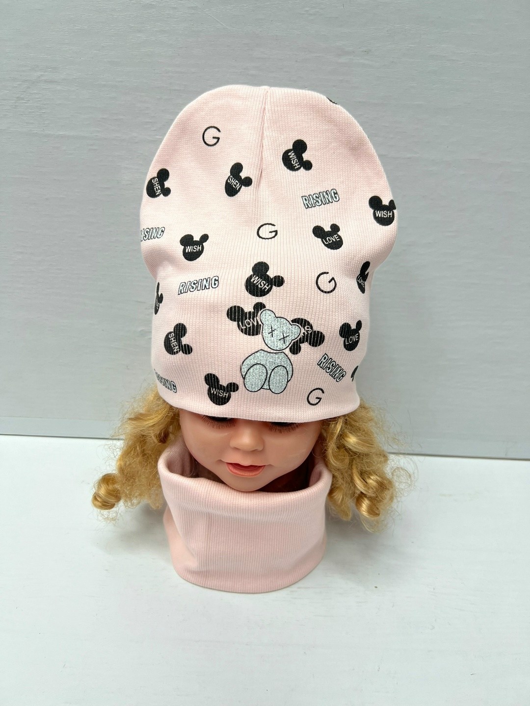 комплект шапки,шапка детская,шапка для девочек,шапка детская и снуд,шапка для детей